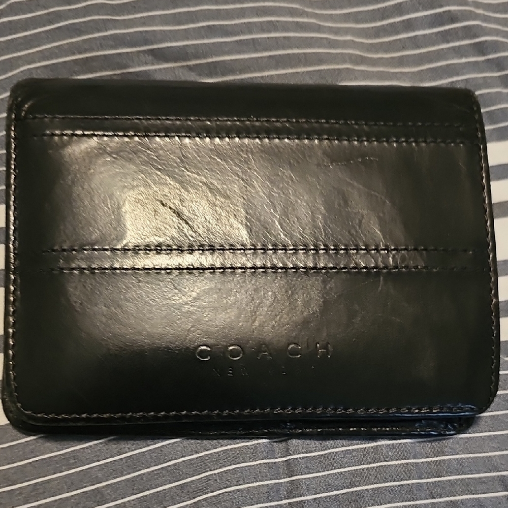 Coach Black Leather Wallet